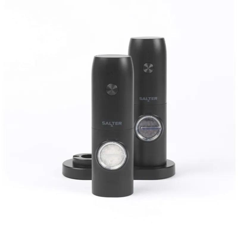 Salter BW14373 Rechargeable Mill Set, Black