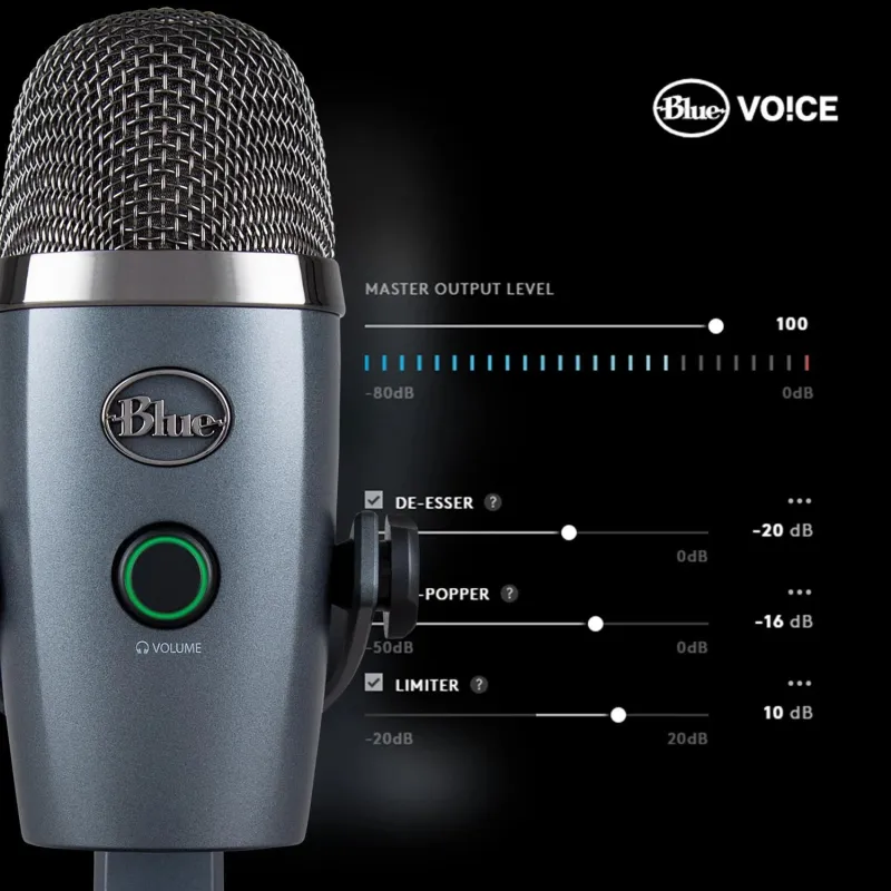 Microphone blue yeti nano-black 988-000401 logitech
