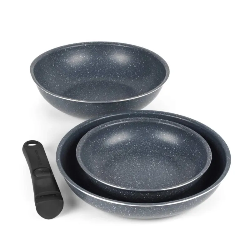 Russell Hobbs RH03296 Nightfall Stone 4-Piece Smart Clip Fry Set