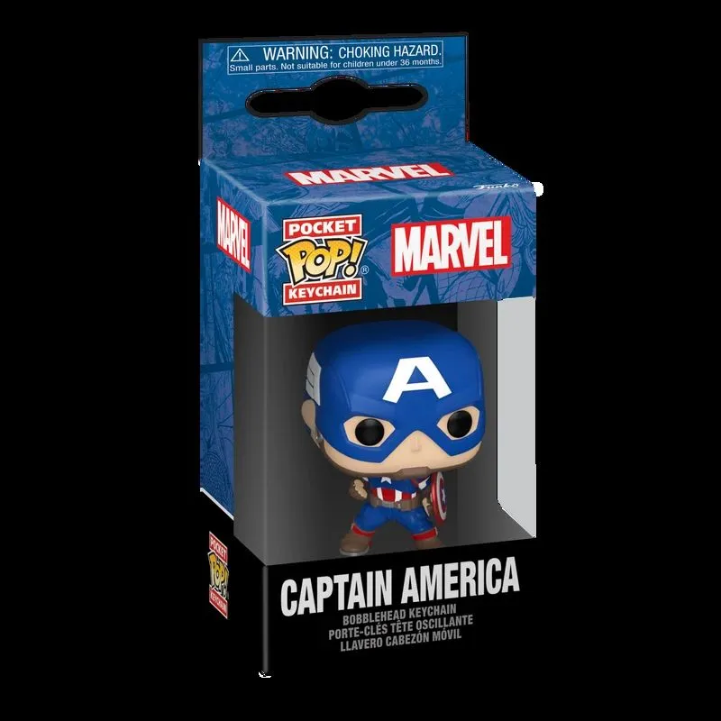 FUNKO POP! Atslēgu piekariņš: Marvel - Captain America