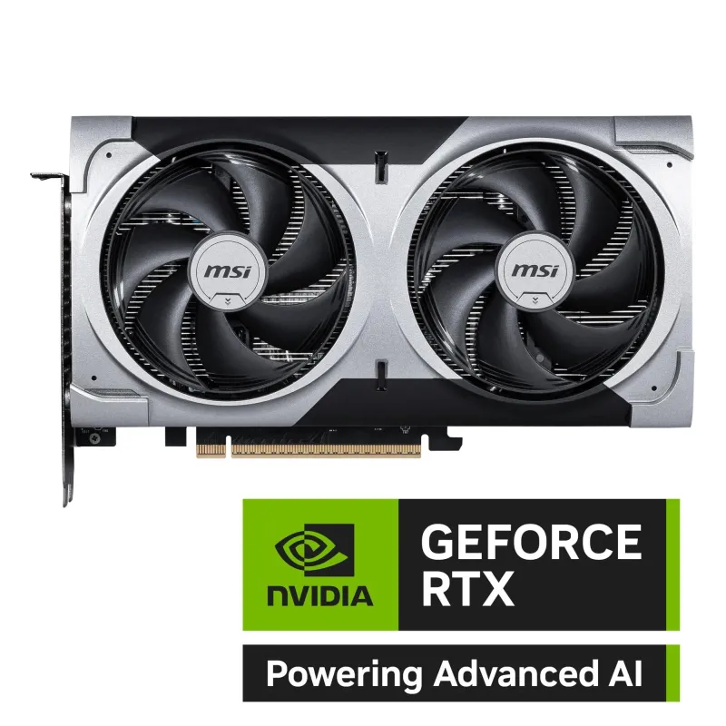 Graphics Card-MSI-NVIDIA GeForce RTX 5060 Ti-16 GB-GDDR7-128 bit-PCIE 5.0 16x-Dual Slot Fansink-5060TI16GVENTUS2XOCPLUS