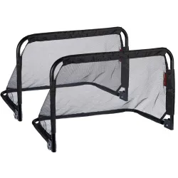 Football goal steel 90x60x60 2 pcs