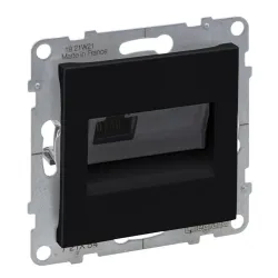 Rj45 socket category 6a utp black