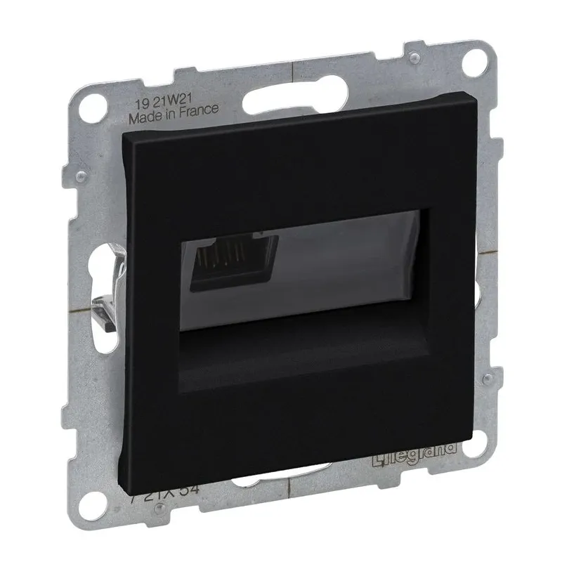 Rj45 socket category 6a utp black