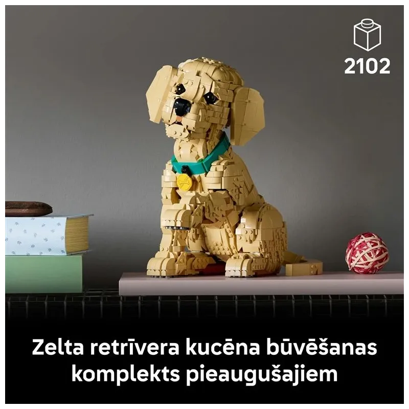 Konstruktorius LEGO Icons Auksaspalvių šun 11384. 2102 vnt.