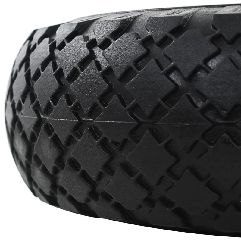 vidaXL ķerras riteņi, 2 gab., PU, 3.00-4 ,260x85,