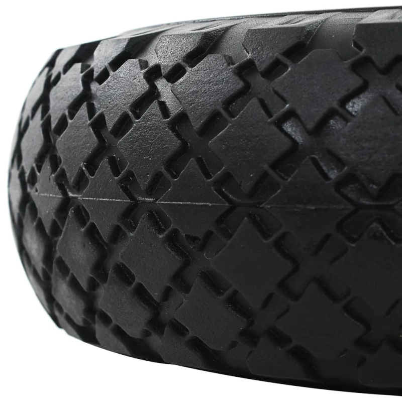 vidaXL ķerras riteņi, 4 gab., PU, 3.00-4 ,260x85,