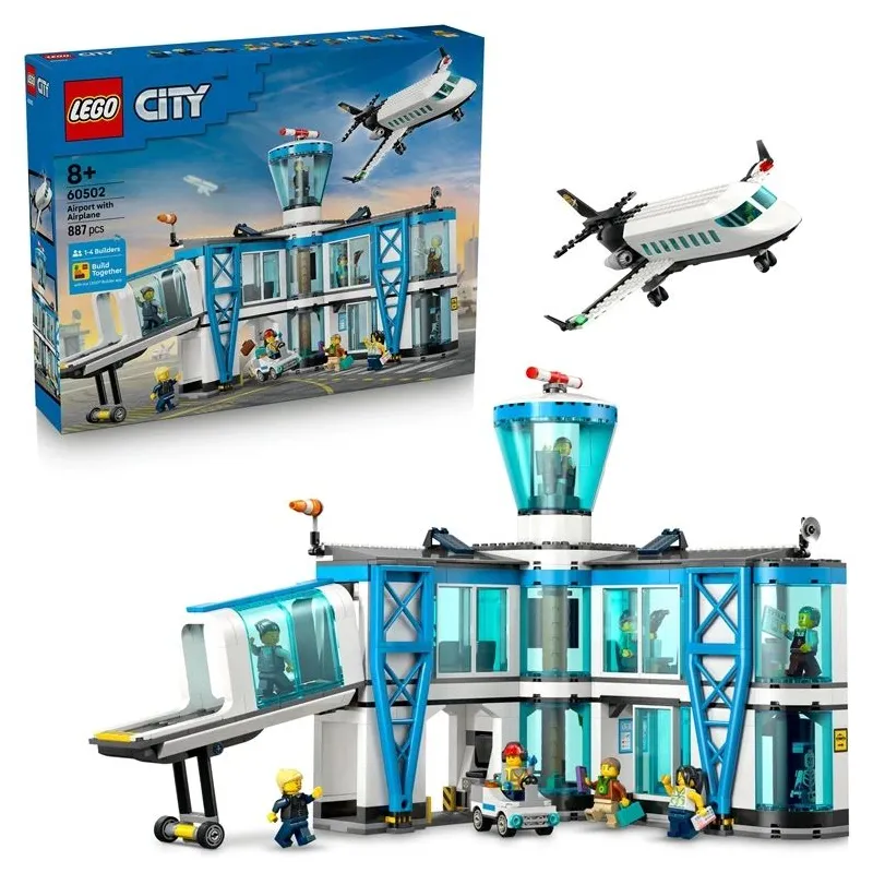 Konstruktorius LEGO City Oro uostas su lėktuvu 60502 887vnt