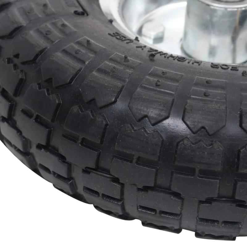 vidaXL ķerras riteņi, 2 gab., gumija, 4.10-3.50-4 ,260x83,