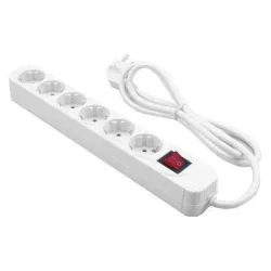 Cable power extension 1.4m-6outl. mrcs206 mediarange