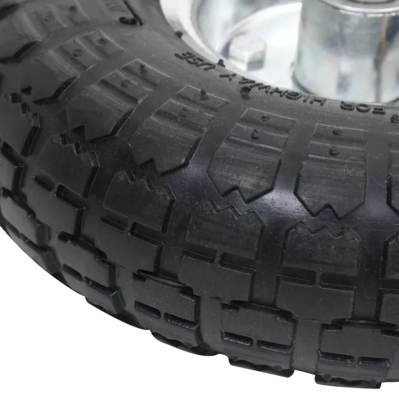 vidaXL ķerras riteņi, 4 gab., gumija, 4.10-3.50-4 ,260x83,