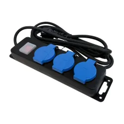Pagarinātājs āra 3-vietīgs IP44 a-z, 5m 3Gx1,5mm