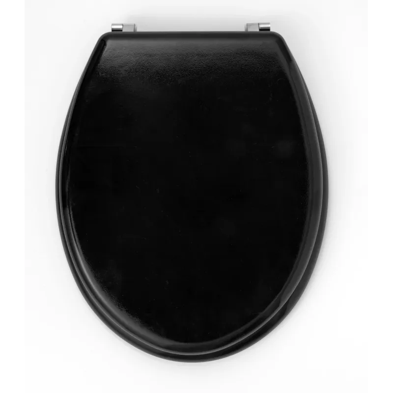 Beldray LA032355BFPEU7 Wooden Toilet Seat, Black
