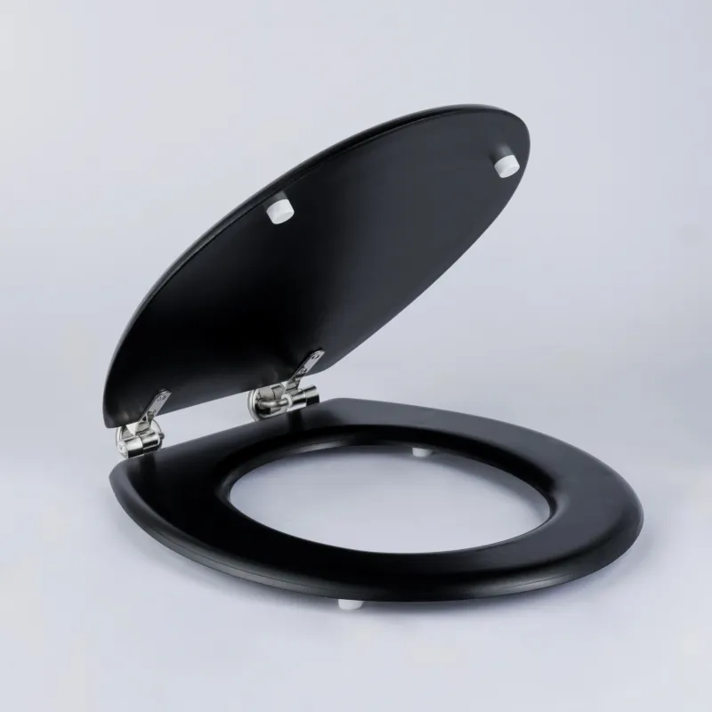 Beldray LA032355BFPEU7 Wooden Toilet Seat, Black
