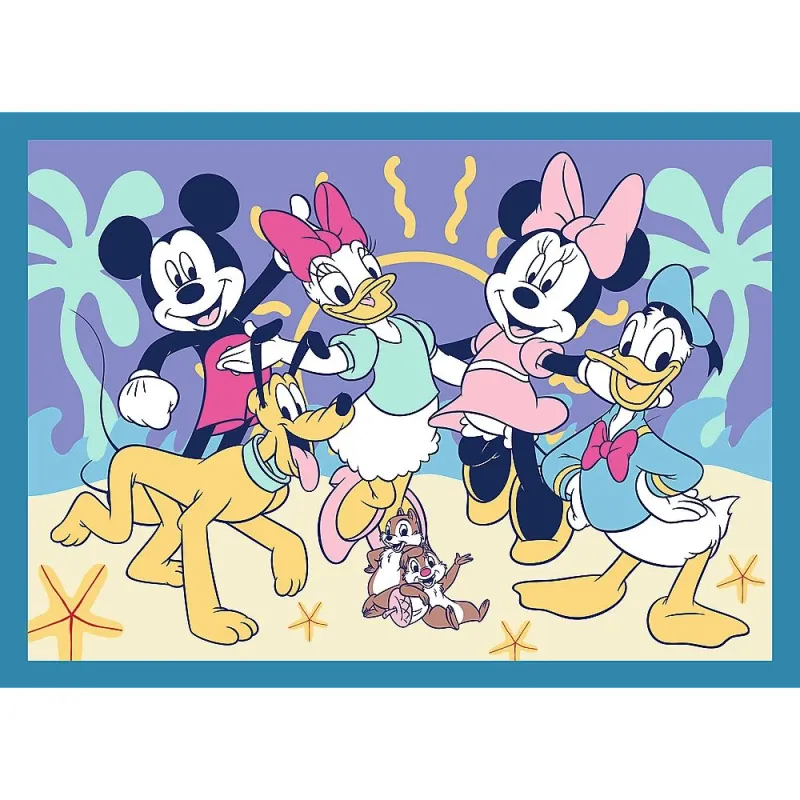 TREFL DISNEY Pužļu komplekts 4in1 Mikijs