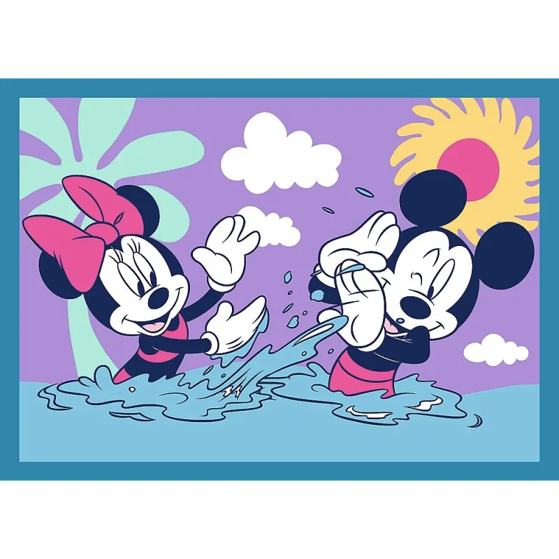TREFL DISNEY Pužļu komplekts 4in1 Mikijs