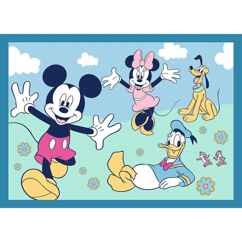 TREFL DISNEY Pužļu komplekts 4in1 Mikijs