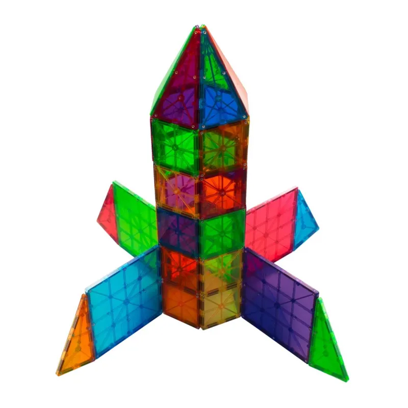MAGNA-TILES Krāsaini magnētiskie konstruktori, 100 gab.