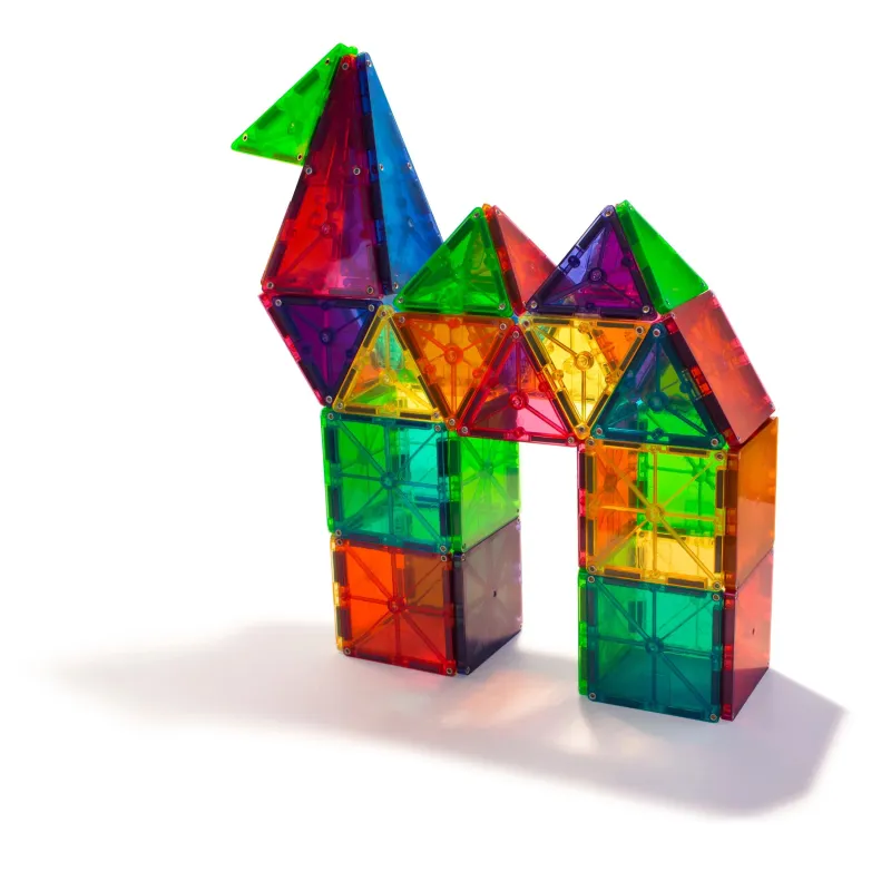 MAGNA-TILES Krāsaini magnētiskie konstruktori, 100 gab.