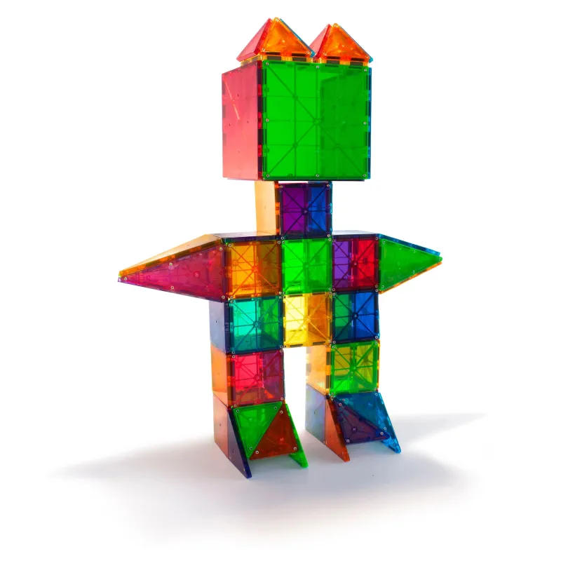 MAGNA-TILES Krāsaini magnētiskie konstruktori, 100 gab.