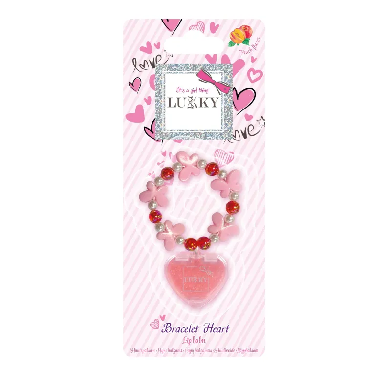 LUKKY Lūpu balzams ar aksesuāru "Bracelet Heart"
