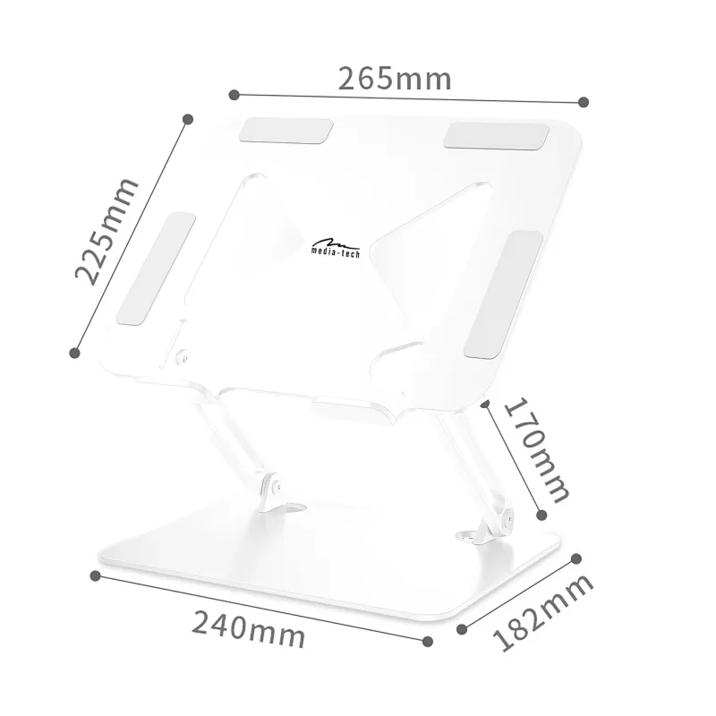 Media-Tech MT2661W Laptop Stand for 10-17 inch White