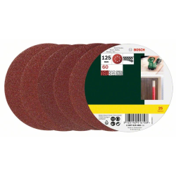 Slīppapīrs D 125 mm, K60 25 gab.