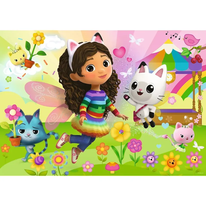TREFL GABBY´S DOLLHOUSE Blizgantis dėlionė, 100 det.