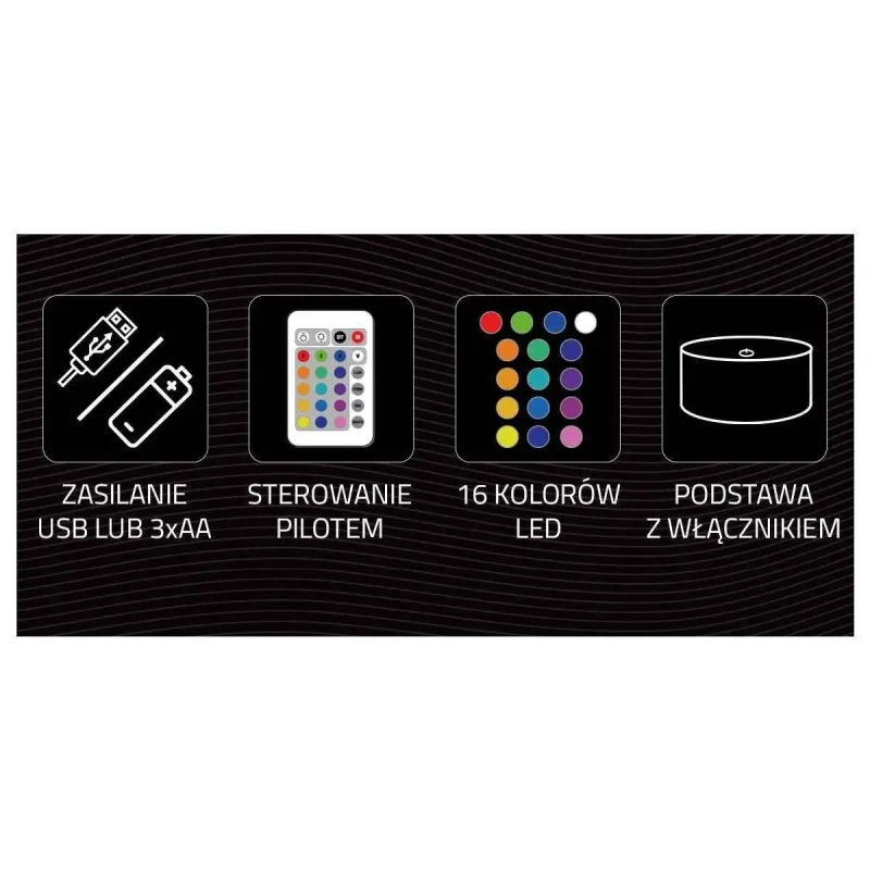 Manta SNL64RGB LED lamp Light decoration Car 3D RGB