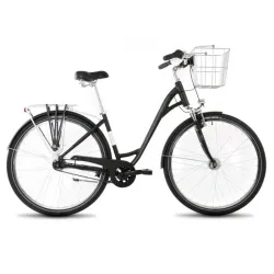 Velosipēds ROMET Art Deco Lux, ar priekšējo grozu, melns ,L,