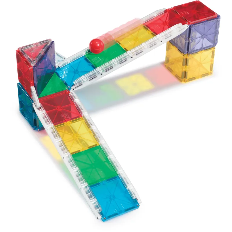 MAGNA-TILES Magnētiskais konstruktors Dzelzceļa sacīkstes, 27 gab.