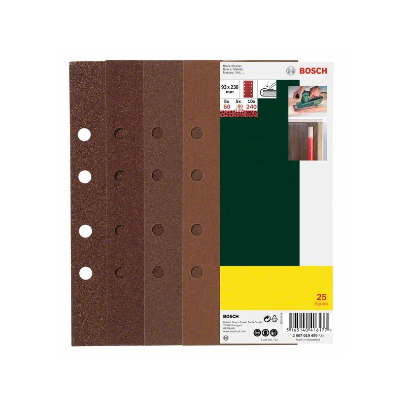 Slīppapīrs orbitālai slīpmašīnai