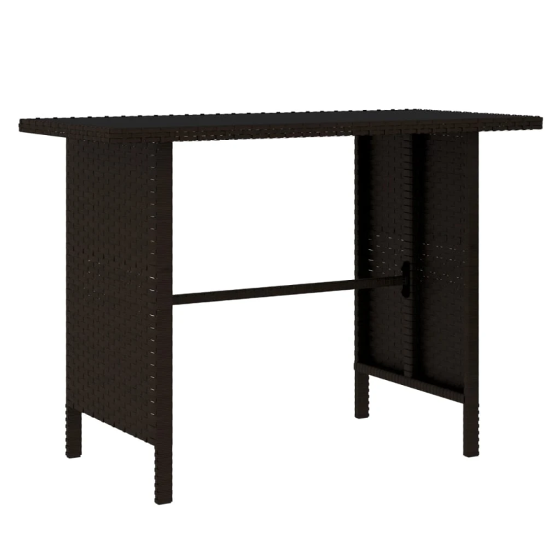 vidaXL 4-daļīgs dārza atpūtas mēbeļu komplekts, PE rotangpalma, brūns