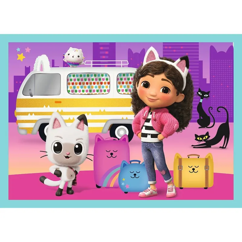 TREFL GABBY´S DOLLHOUSE Комплект пазлов 4 в1
