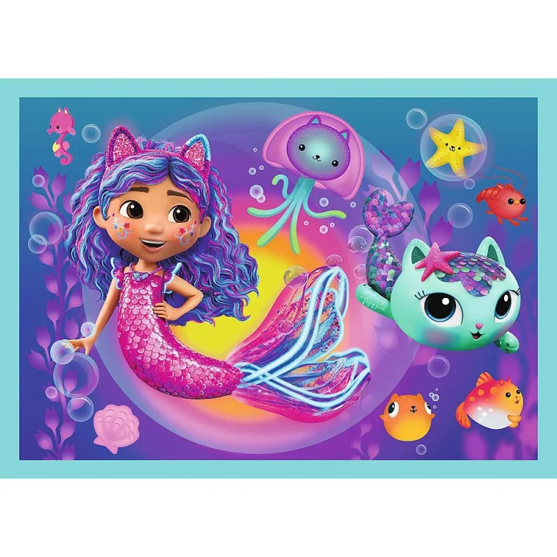 TREFL GABBY´S DOLLHOUSE Комплект пазлов 4 в1