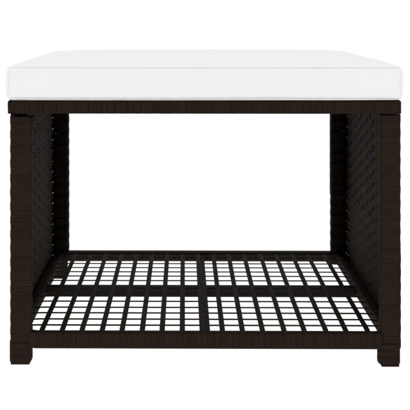 vidaXL 4-daļīgs dārza atpūtas mēbeļu komplekts, PE rotangpalma, brūns