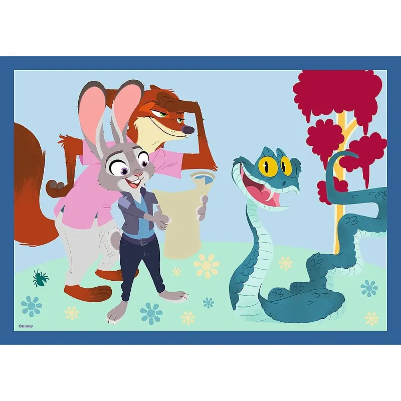 TREFL DISNEY ZOOTROPOLIS 4 dėlionių rinkinys