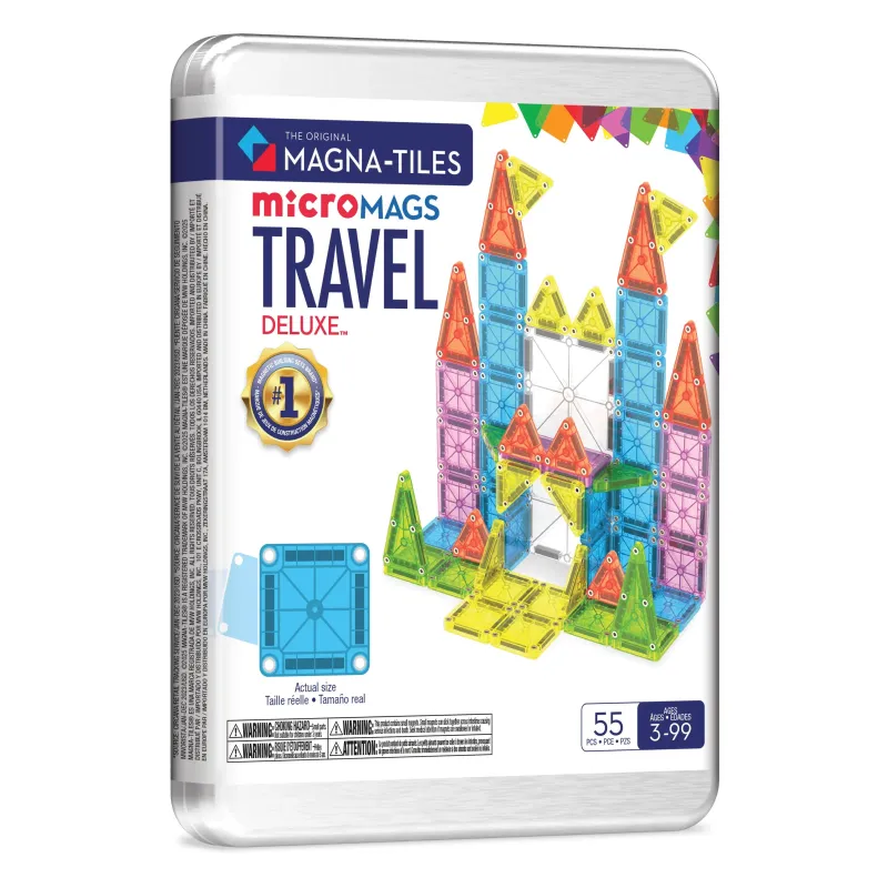 MAGNA-TILES magnētiskais konstruktoru komplekts Travel Deluxe, 55 gab.