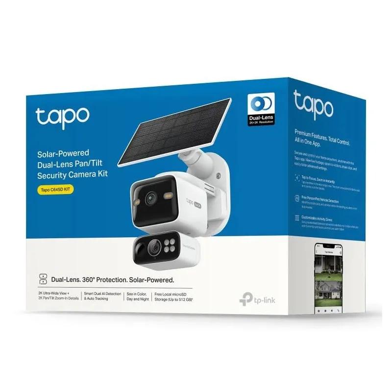 Wrl camera pan-tilt-dual tapo c645d kit tp-link