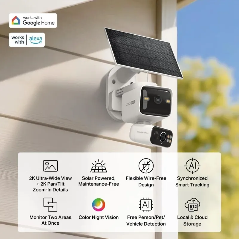 Wrl camera pan-tilt-dual tapo c645d kit tp-link