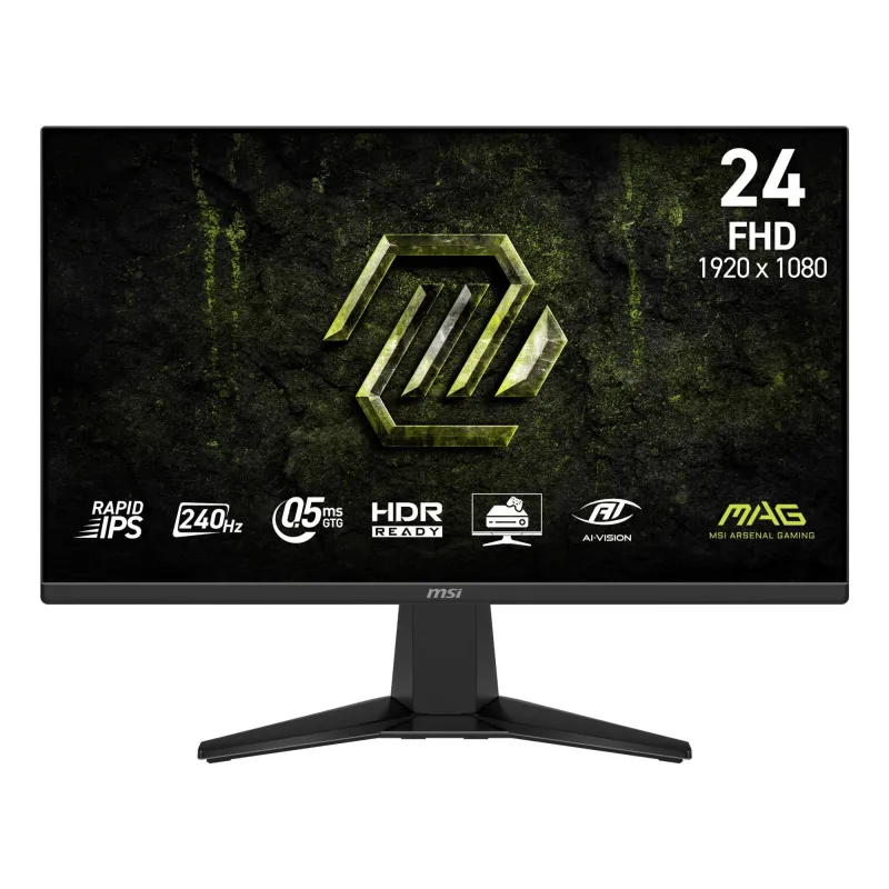 LCD Monitor-MSI-23.8 -1920 x 1080 pixels-Full HD-Native aspect ratio 16:9-LCD-Flat-MAG245FX24
