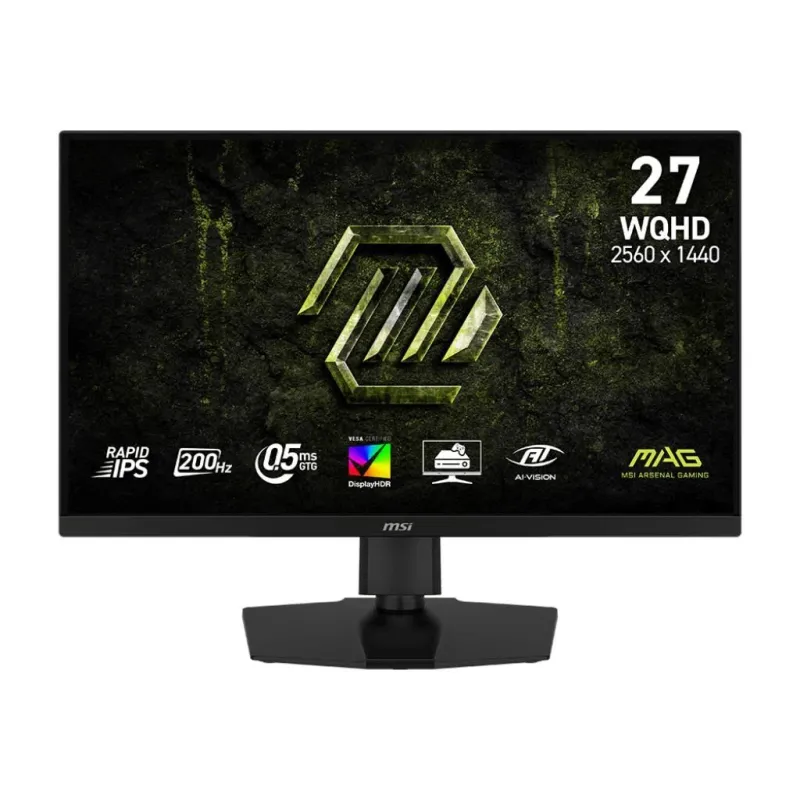 LCD Monitor-MSI-27 -2560 x 1440 pixels-Wide Quad HD-Native aspect ratio 16:9-LCD-Flat-MAG274QPFE20