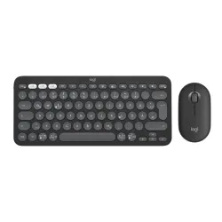 Keyboard +mouse combo pebble 2-white 920-012240 logitech