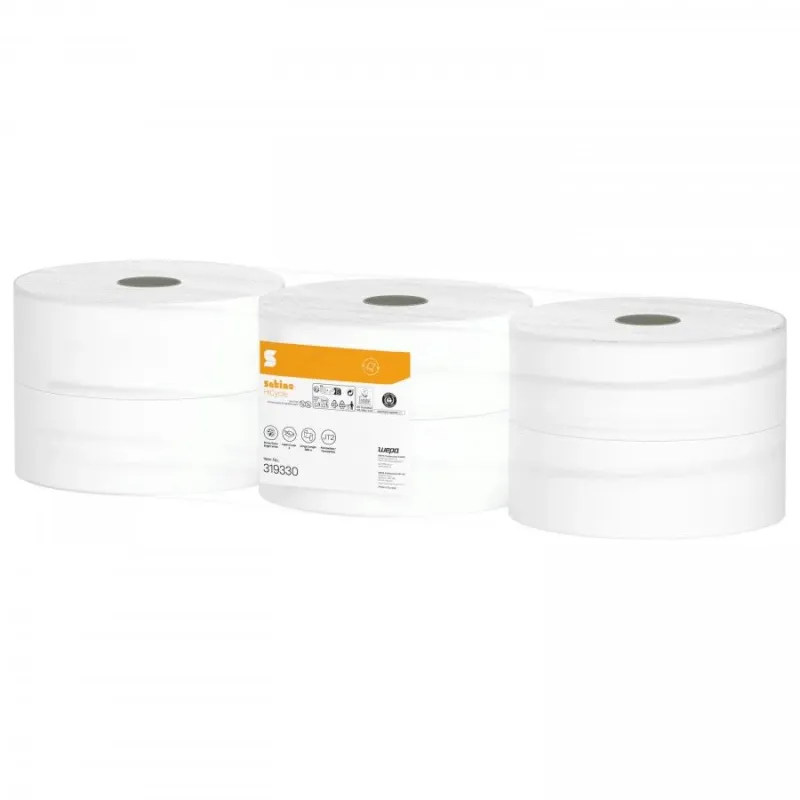 Tualetes papīrs Satino HiCycle, 2- ply, 6 x 380 m JT2, Satino by WEPA