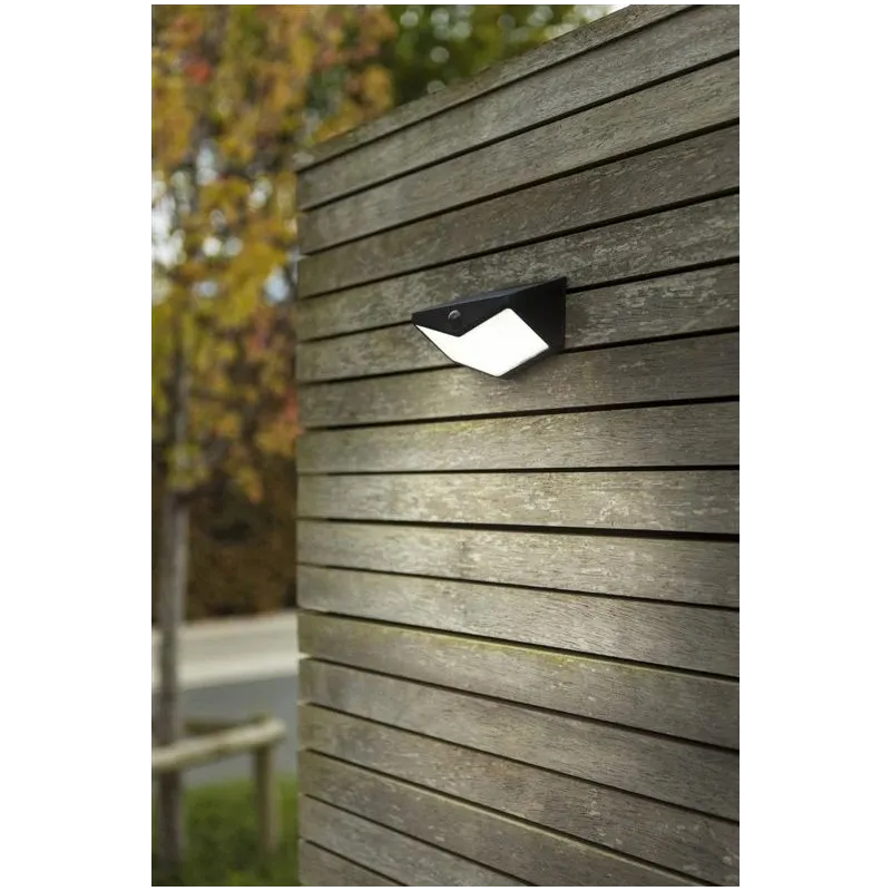 Sienas lampa ar saules bateriju Wings. 3.7W. IP44. melna