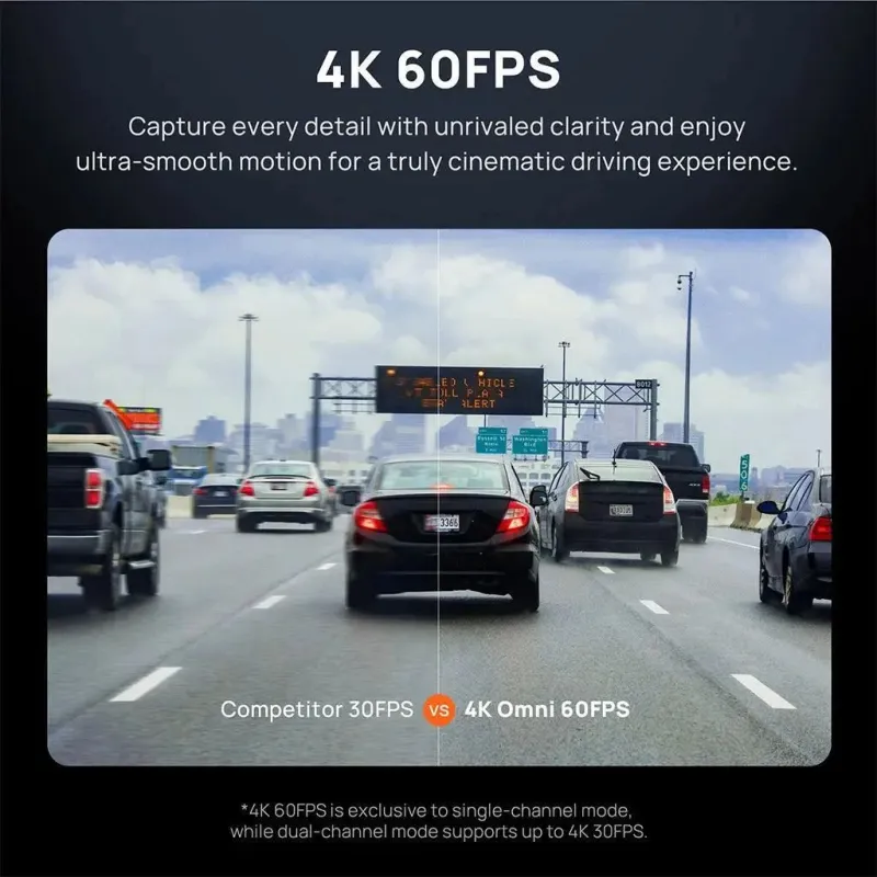 Dashcam 4k omni-x800 black 70mai