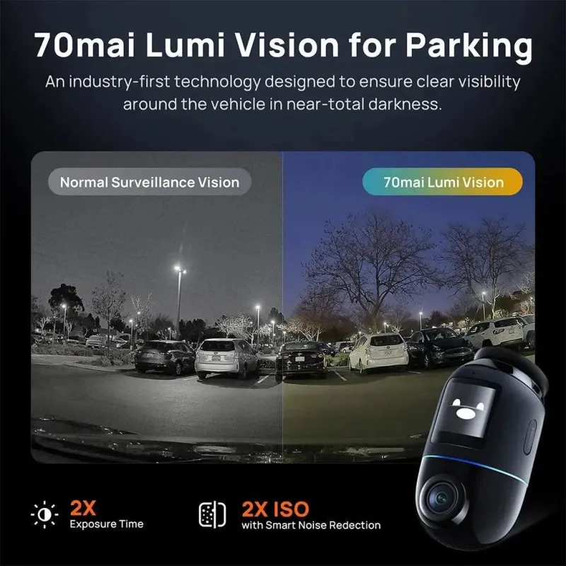 Dashcam 4k omni-x800 black 70mai