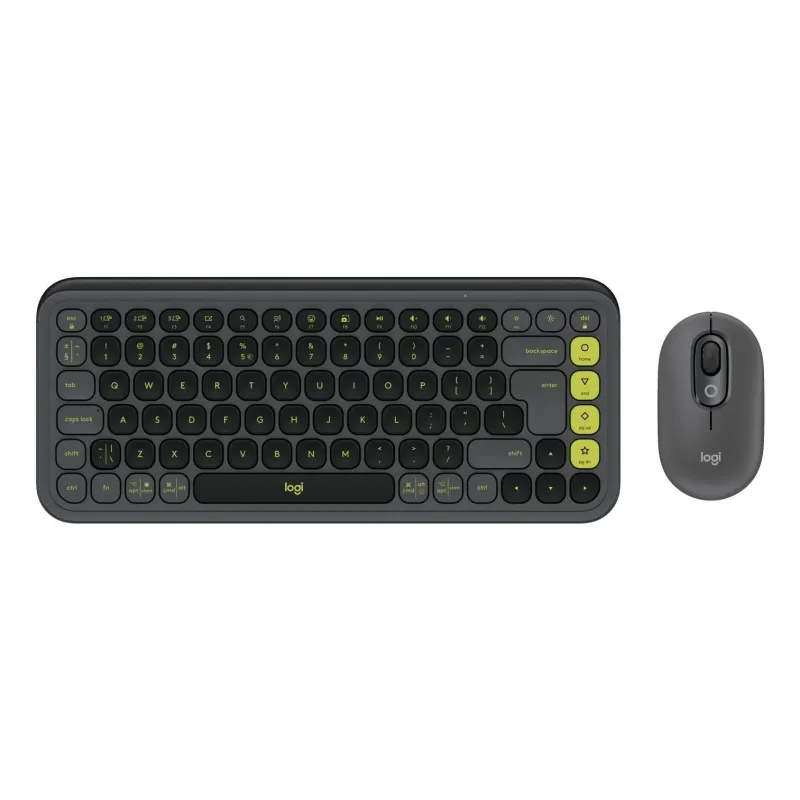 Keyboard +mouse combo pop icon-gr-green 920-013140 logitech