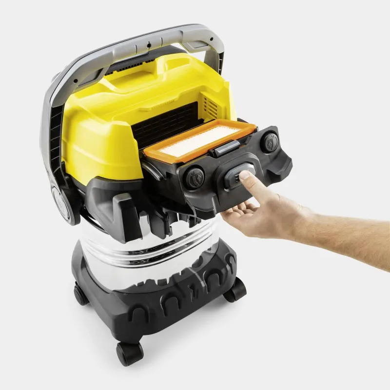 Vacuum Cleaner-KARCHER-Suction power 315 AW-Dust capacity 30 L-Drum vacuum-Cleaning type Dry&wet-Dust container Bagless-Colour
