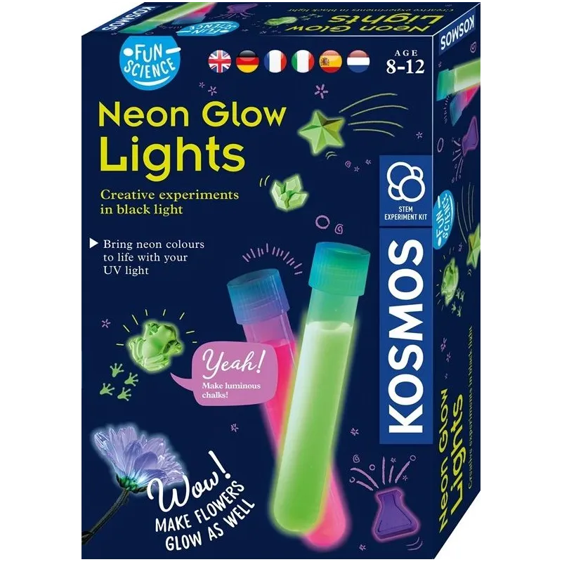 Eksperimentu komplekts Kosmos Neon Glow Lights 1KS616830